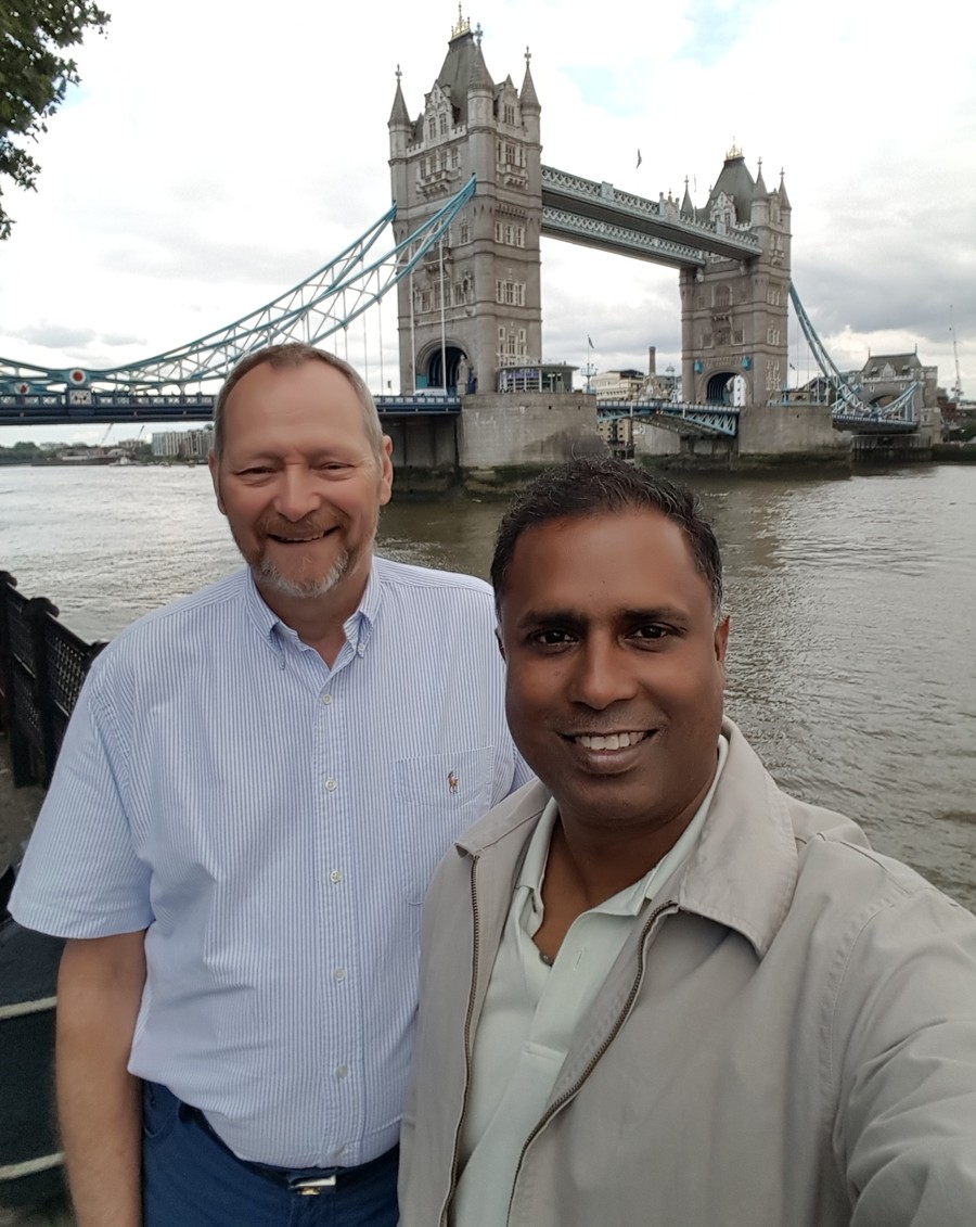 Arivagara Pavithran and Norman Abrahamsen, Co-Founders of Maxwell Cfm International, in London